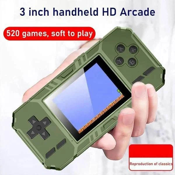 Портативна ігрова аккумуляторна консоль тип Game Box 520 ігор dendy SEGA 1200 мАг - Фото 2 Портативна ігрова аккумуляторна консоль тип Game Box 520 ігор dendy SEGA 1200 мАг - изображение 2