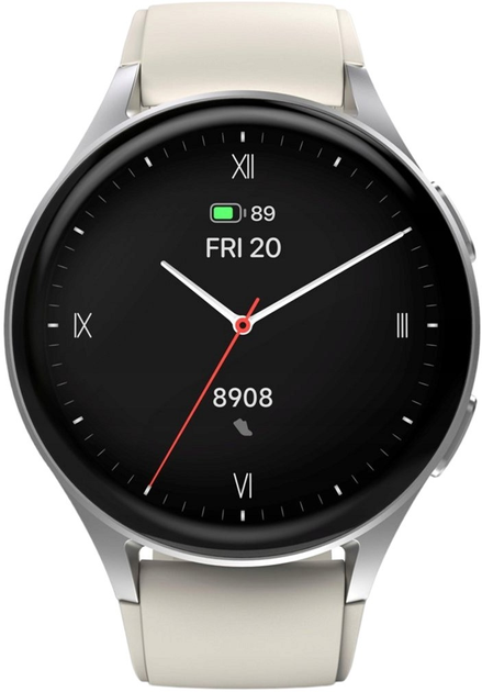 Smartwatch Hama Smartwatch 8900 Beżowo-srebrny (4047443503558) - obraz 1