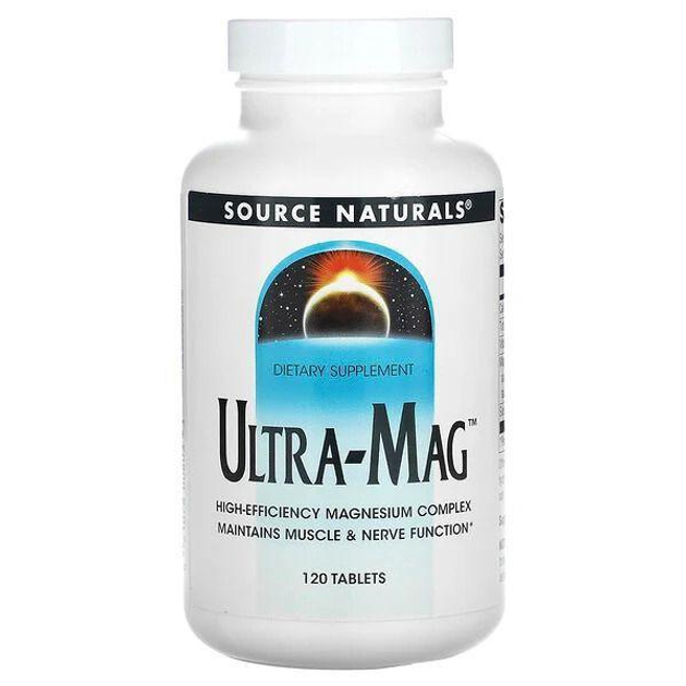 Магний Source Naturals Ultra-Mag 120 таблеток – фото, отзывы ...