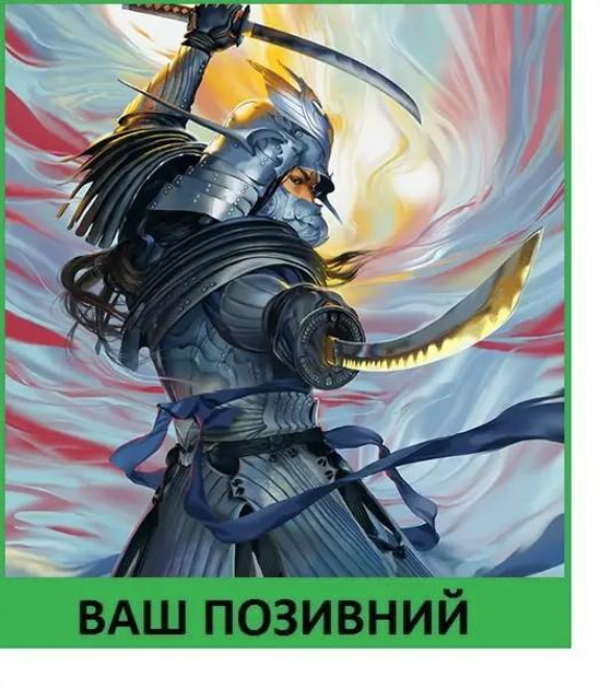 Шеврон патч "Шредер самурай" на липучке велкро - изображение 1