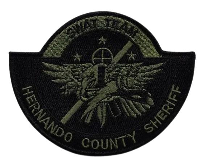 Шеврон патч "Департамент шерифа команда SWAT" на липучці велкро - зображення 1