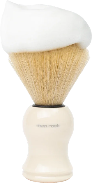 Pędzel do golenia Men Rock The Brush White (0633090057465) - obraz 2