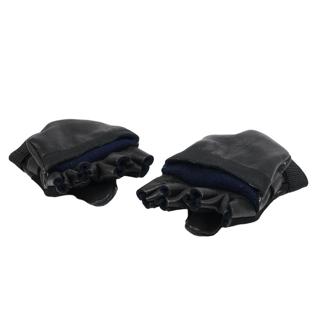 Тактичні чорні зимові рукавиці S - зображення 2