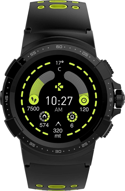 Smartwatch MyKronoz ZeSport 2 Czarnozielony (7640158014530) - obraz 1