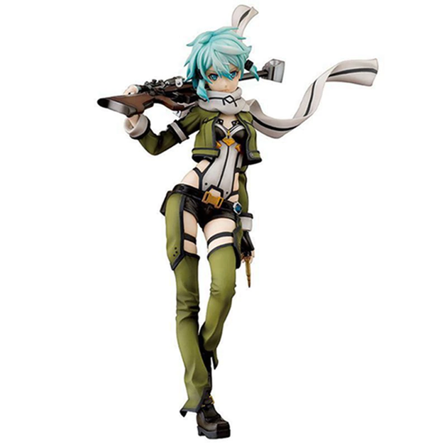 Аниме фигурка Sword Art Online, Мастера меча онлайн Sinon, 24 см