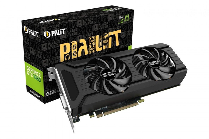 Видеокарта Palit GeForce GTX 1060 Dual 6GB GDDR5 б/у – фото, отзывы ...