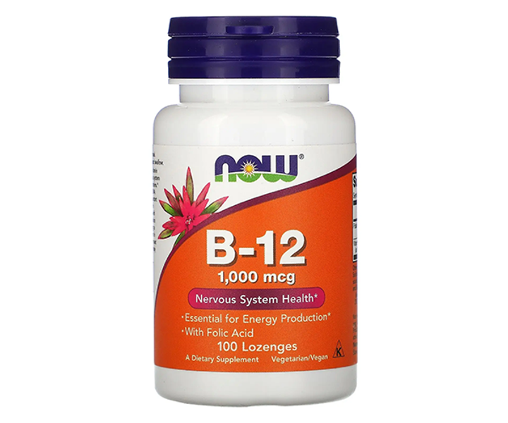 Вітамін В12 та фолієва кислота NOW Foods (Vitamin B-12 Folic Acid) 1000 ...