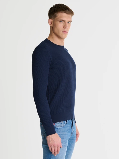 Sweter męski bawełniany Big Star Reylon M Ciemnoniebieski (5900714698843) - obraz 5