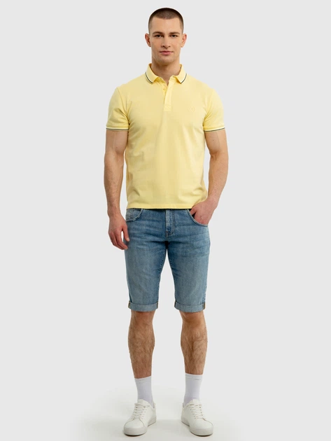 Koszulka polo męska Big Star Cardi L Żółta (5900714699680) - obraz 4