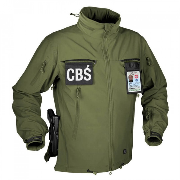 Куртка Helikon-Tex Cougar Qsa + Hid - Soft Shell Windblocker, Olive green XL/Regular (KU-CGR-SM-02) - зображення 2
