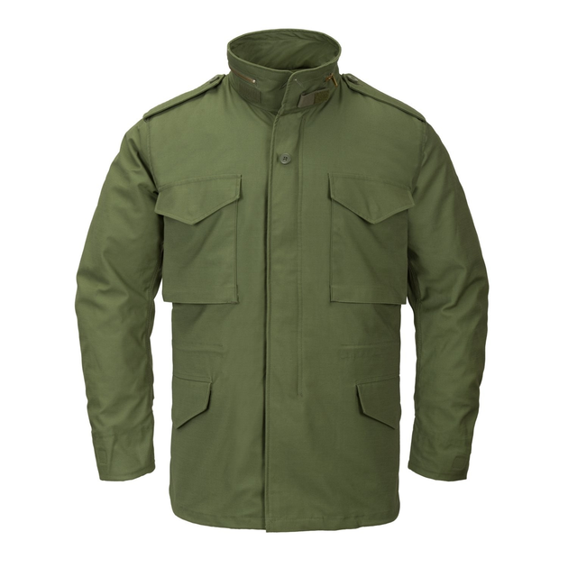 Куртка Helikon-Tex M65 - NyCo Sateen, Olive green L/Long (KU-M65-NY-02) - зображення 2