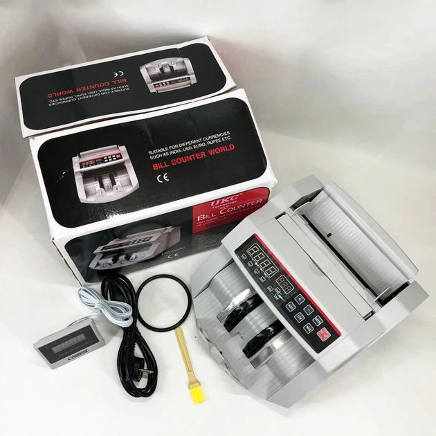 Рахувальна машинка Bill Counter UKC MG-2089, машинка для рахунку грошей з ультрафіолетовим детектором валют - изображение 12