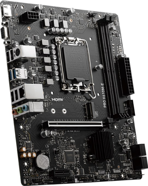 Материнська плата MSI PRO H610M-E (s1700, Intel H610, PCI-Ex16) - зображення 3