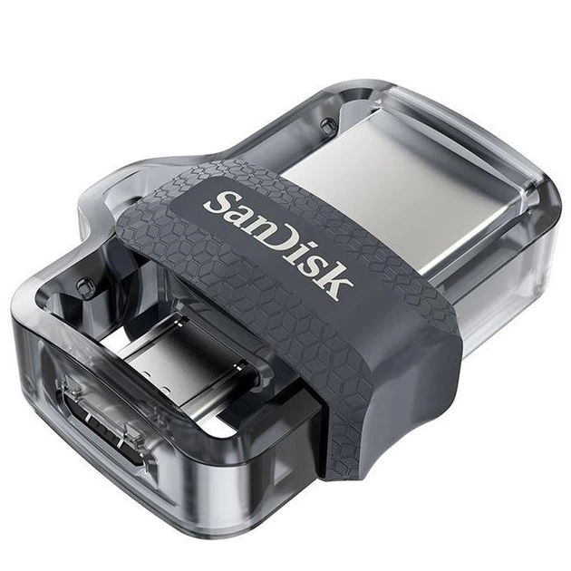 Flash накопитель 2 в 1 - SanDisk Ultra Dual Drive OTG M3.0 256Gb (150Mb/s) - Фото 1 Flash накопитель 2 в 1 - SanDisk Ultra Dual Drive OTG M3.0 256Gb (150Mb/s) - изображение 1