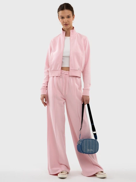 Bluza damska rozpinana streetwear z kołnierzykiem Big Star Chitasana XS Różowa (5900714713485) - obraz 4