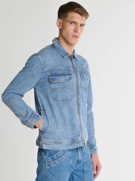 Куртка джинсова чоловіча Big Star Karil 2XL Блакитна (5900714710965) - зображення 5