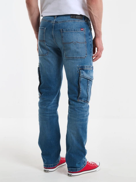Jeansy regular fit męskie Big Star Colt Cargo W36L30 Niebieskie (5900714711115) - obraz 2