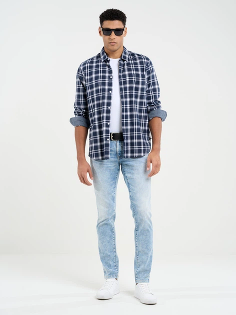 Jeansy slim fit męskie Big Star Jeffray W30L32 Niebieskie (5900714704056) - obraz 5