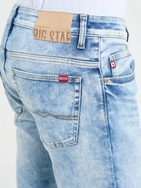 Jeansy slim fit męskie Big Star Jeffray W30L32 Niebieskie (5900714704056) - obraz 6
