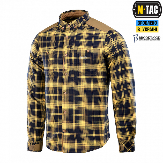 Рубашка M-Tac Redneck Shirt Navy Blue/Yellow L/R - изображение 1