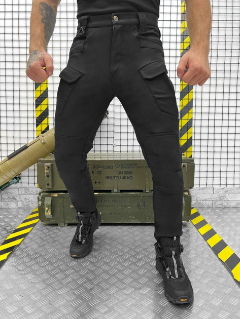 Тактические штаны black soft shell wanze L - изображение 1