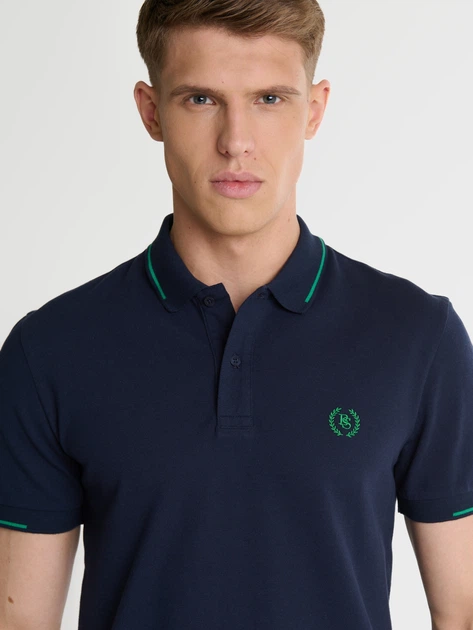 Koszulka polo męska Big Star Polian XL Granatowa (5900714699239) - obraz 6