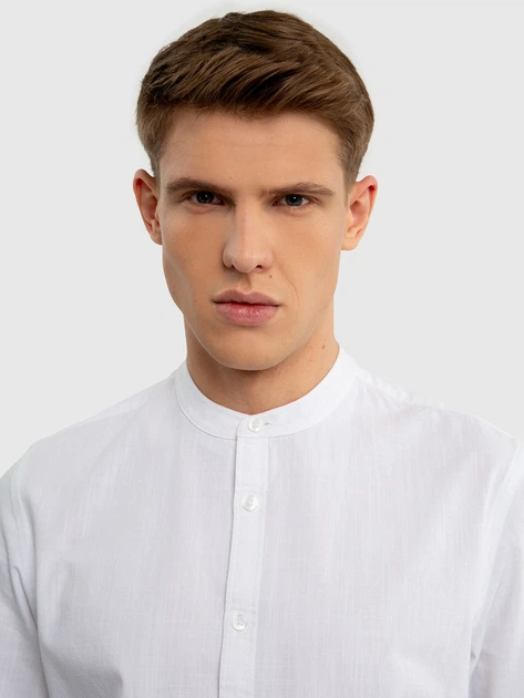 Сорочка бавовняна чоловіча Big Star Janer M Біла (5900714716332) - зображення 6