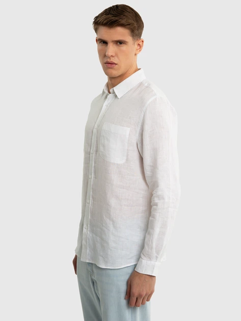Сорочка літня чоловіча Big Star Jianis M Біла (5900714722876) - зображення 5