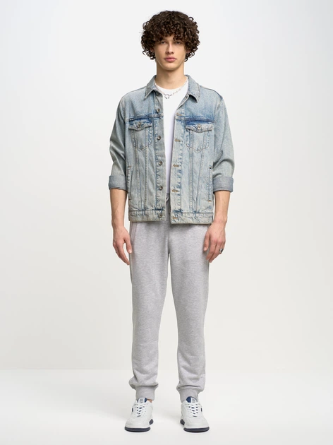 Spodnie dresowe męskie Big Star Pylyp XL Szare (5900714626044) - obraz 4