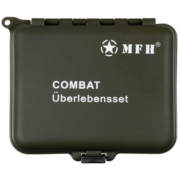 Набор выживания в коробке MFH Combat Survival Kit Олива - зображення 1