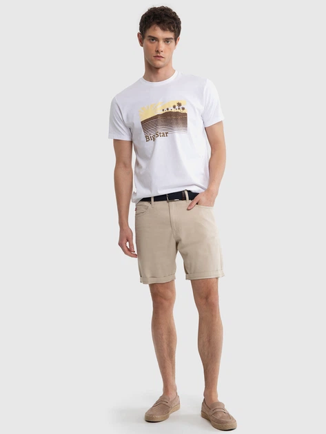 Шорти джинсові чоловічі короткі чоловічі Big Star Aden W31 Бежеві (5900714764678) - зображення 4