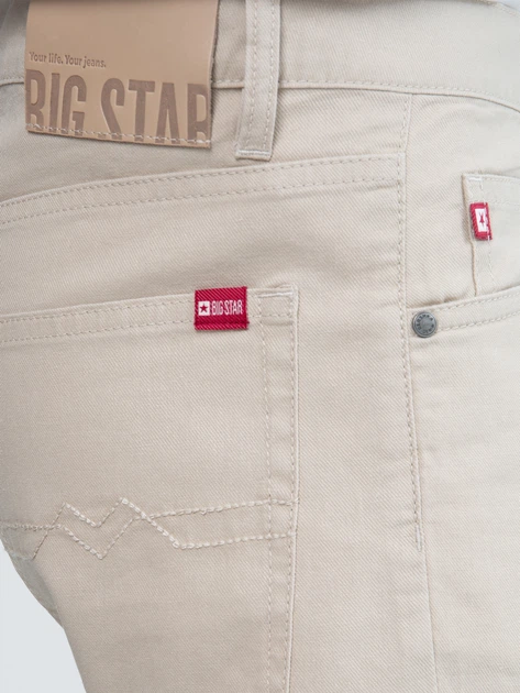Шорти джинсові чоловічі короткі чоловічі Big Star Aden W31 Бежеві (5900714764678) - зображення 6