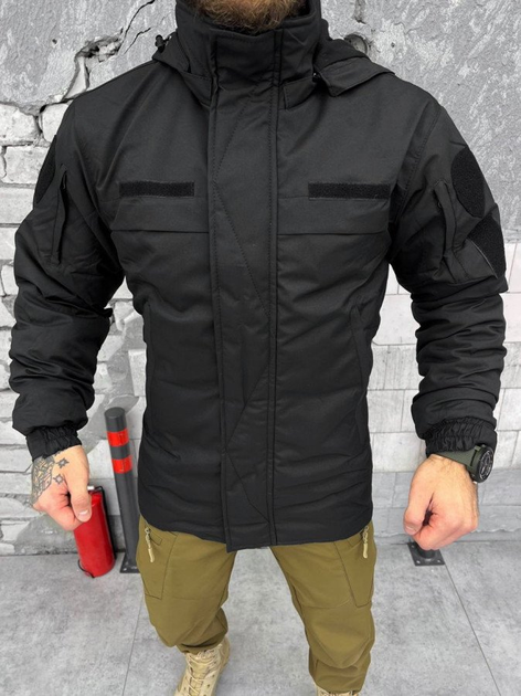 Зимняя тактическая куртка island black XL - изображение 1