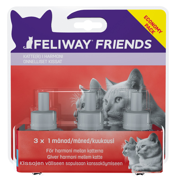 Wymienny blok do dyfuzora aromatu Feliway Friends refill for diffusor 3 x 48 ml (3411112974160) - obraz 1