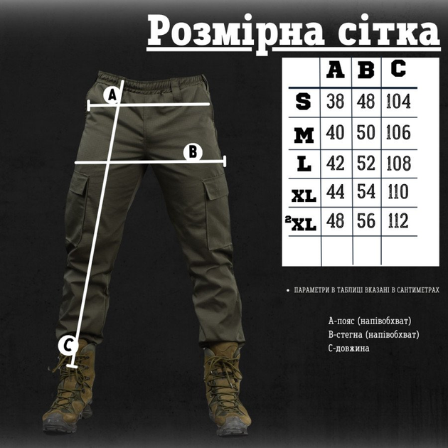 Тактичні штани minotaur oliva S - зображення 2