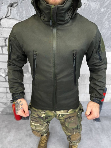 Тактическая куртка софтшел kord second generation oliva L - изображение 1