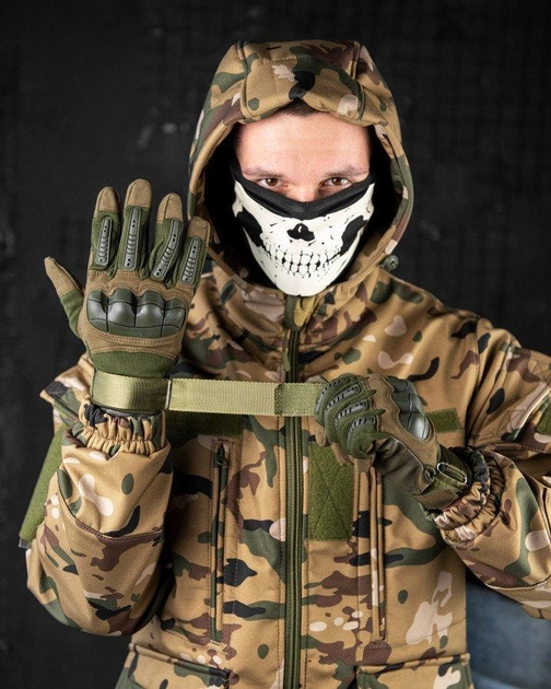 Тактические перчатки штурмовые военные полнопалые ол M - изображение 2