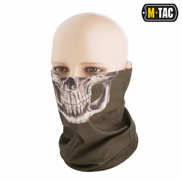 Шарф-труба M-Tac полегшений Reaper Skull Olive - зображення 1