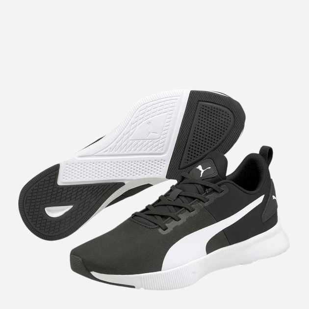Buty do biegania męskie Puma FLYER Runner Mesh 195343-01 42 Czarny/Biały (4063699695502) - obraz 4