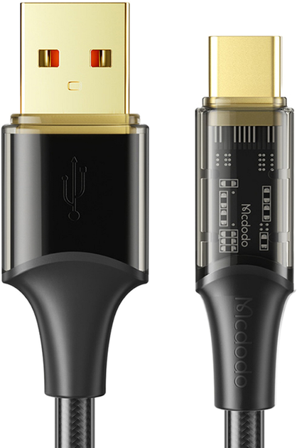 Kabel Mcdodo USB Type-A - USB Type-C 1.8 m Black (CA-2092) - obraz 1