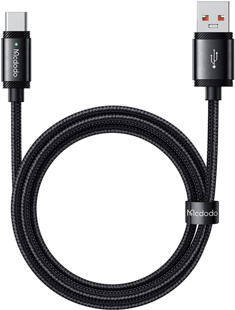 Kabel Mcdodo USB Type-A - USB Type-C 1.5 m Black (CA-4730) - obraz 1