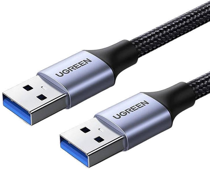 Kabel Ugreen USB Type-A - USB Type-A 2 m Black (6957303887910) - obraz 1
