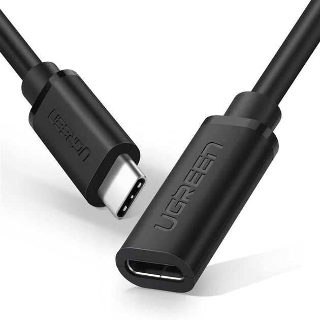 Kabel Ugreen USB Type-C - USB Type-C 0.5 m Black (6957303845743) - obraz 2