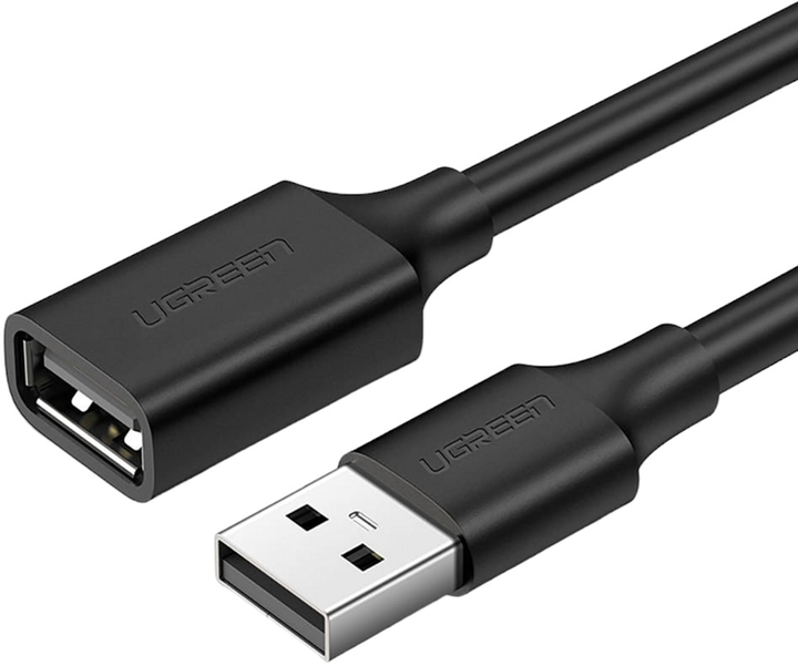 Kabel Ugreen USB Type-A - USB Type-A 5 m Black (6957303813186) - obraz 1