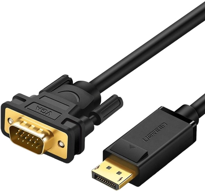 Kabel Ugreen DisplayPort - VGA 1.5 m Black (6957303812479) - obraz 1