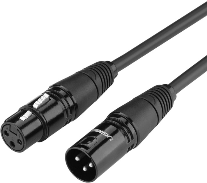 Kabel Ugreen XLR - XLR 5 m Black (6957303802456) - obraz 1