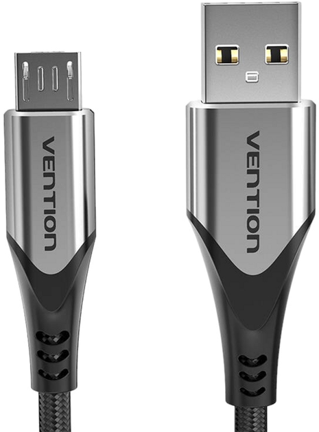 Кабель Vention USB Type-A - micro-USB 3 м Grey (6922794746992) - зображення 1