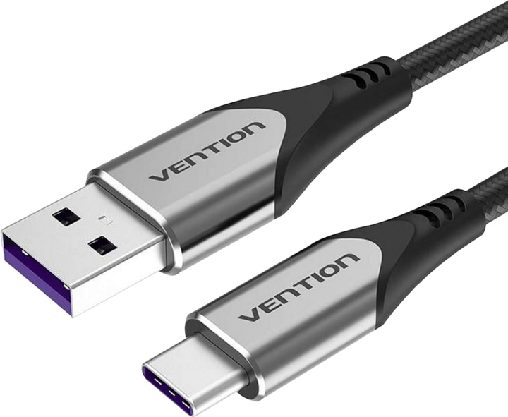 Кабель Vention USB Type-C - USB Type-A 1.5 м Grey (6922794747159) - зображення 1