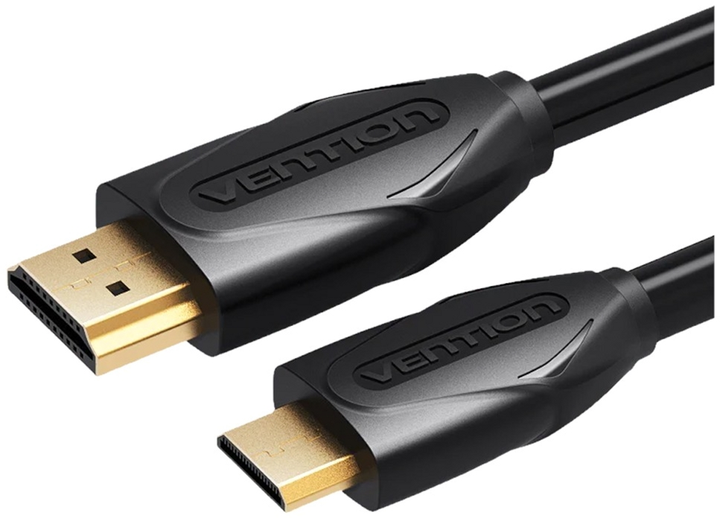 Kabel Vention mini-HDMI - HDMI 2 m Black (VAA-D02-B200) - obraz 1