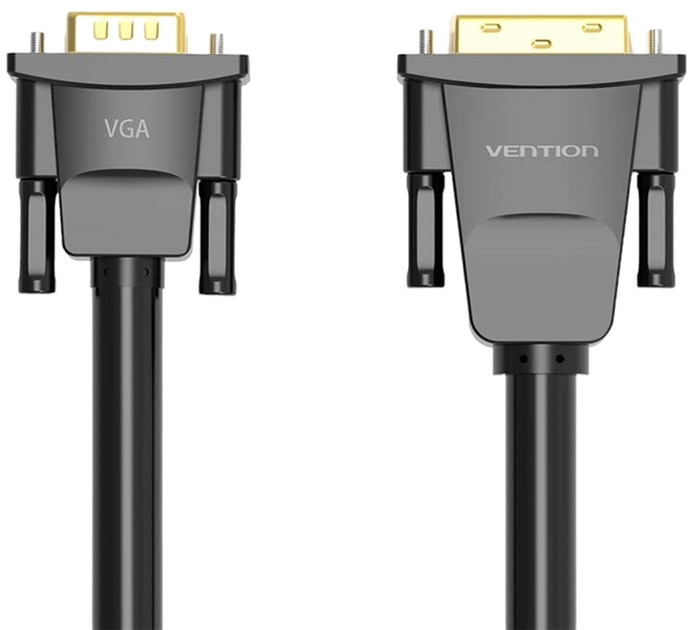 Kabel Vention DVI - VGA 1.5 m Black (6922794732896) - obraz 1